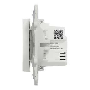 SCHNEIDER Wiser Odace interrupteur connecté volet-roulant 4A Zigbee blanc - vue côté