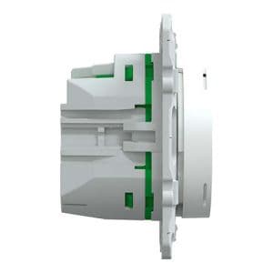 Thermostat connecté filaire 2A blanc SCHNEIDER Wiser Odace - vue côté produit