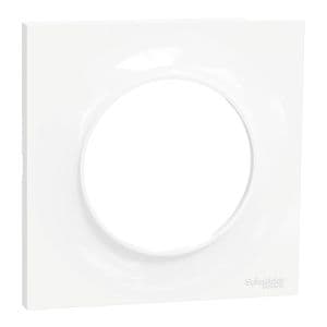 SCHNEIDER Plaque simple blanche Odace