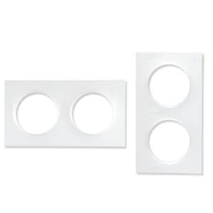 SCHNEIDER Odace Plaque double blanche