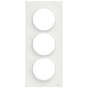 SCHNEIDER Odace Styl Plaque triple verticale blanc E57 - S520716