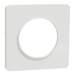 plaque simple blanche SCHNEIDER Odace Touch