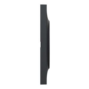 SCHNEIDER Odace Styl Plaque double anthracite - image de côté