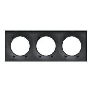 SCHNEIDER Odace Styl Plaque triple anthracite - image de derrière