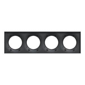 SCHNEIDER Odace Styl Plaque quadruple anthracite - S540708