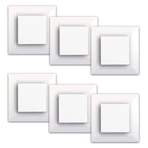 SIEMENS Delta One Lot de 6 interrupteurs va et vient complet - Blanc