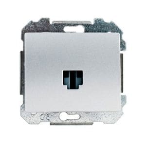 SIEMENS Delta Iris Mécanisme prise informatique RJ45 catégorie 6 - Silver