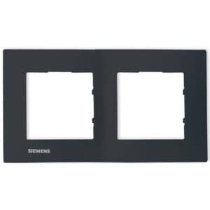 SIEMENS Delta Viva Plaque double - Anthracite