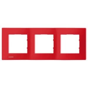 SIEMENS Delta Viva Plaque triple - Rouge