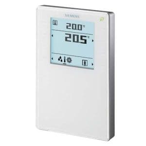 SIEMENS Appareil d'ambiance saillie KNX blanc avec sonde de température - Affichage LCD