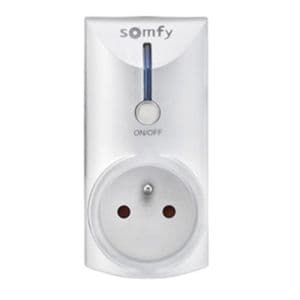 SOMFY RTS Prise télécommandée intérieure On/Off blanche