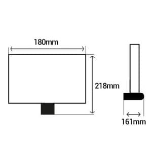 STEINEL Projecteur extérieur LED XLED Home 2 à détection 230V 14,8W 1184lm 4000°K noir - dimensions