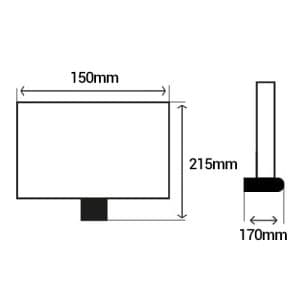 STEINEL Projecteur extérieur LED LS 150 à détection 230 V 20,5 W 1760lm 4000°K blanc - dimensions