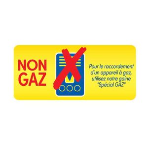 Gaine STRULIK  souple alu 3m, diamètre 80mm, classe M0 non compatible pour raccordement au gaz