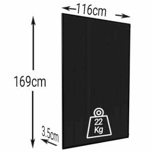 Dimensions Panneau solaire monocristallin