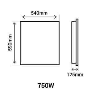 the427243-thermor-equateur-4-radiateur-connecte-inertie-horizontal-ardoise-750w-schéma avec dimensions