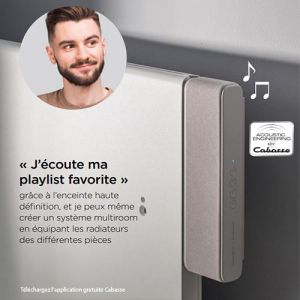 Enceinte THERMOR multiroom by Cabasse avec port USB pour radiateur - image avec témoignage client