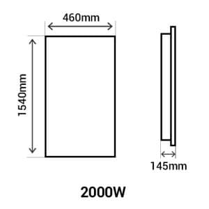 the429371-thermor-ingenio-3-radiateur-connecte-vertical-blanc-2000w-schéma avec dimensions