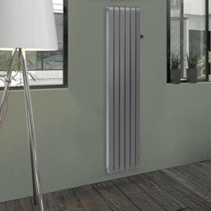 THERMOR Mythik Radiateur connecté chaleur douce vertical gris roche 1500W - 460274