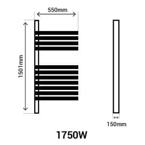 the483107-thermor-allure-3-virtuose-seche-serviet-connec-ardoise-souf-1750w-gau-schéma avec dimensions