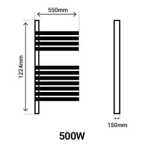 the483205-thermor-allure-3-classique-seche-serviettes-connecte-menhir-500w-gauche-schéma avec dimensions