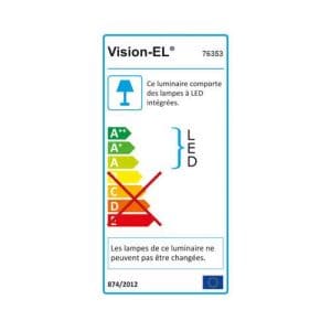 VISION-EL Spot LED encastrable et orientable 230V 5W 420lm 3000°K blanc - Energie