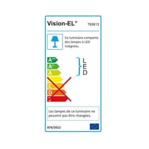 VISION-EL Spot LED encastrable et orientable 230V 5W 380lm 4000°K blanc - Energie