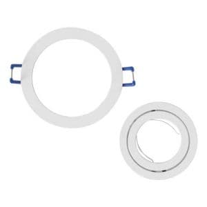 VISION-EL Anneau orientable rond pour spot encastré 92 mm blanc - Pièces