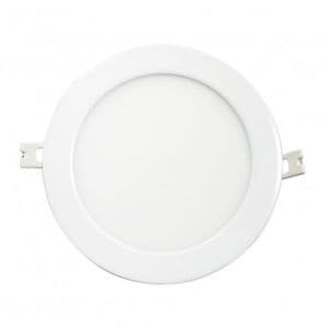 VISION EL Plafonnier LED rond blanc 12W diamètre 180 mm - Face