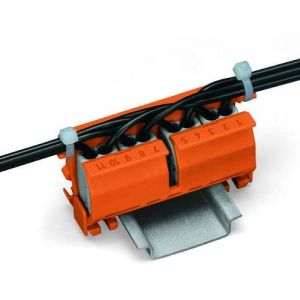 Wago Adaptateur de fixation sur rail DIN pour borne 222 - image du produit en action