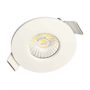 Spot LED BBC encastrable 6W CCT 87mm blanc noir acier 123elec