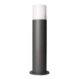 Borne d'éclairage extérieure acier ARLUX E27 60W max 40cm anthracite