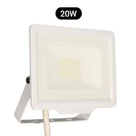 Projecteur LED extra plat pré câblé Arlux Kali 20W coloris blanc