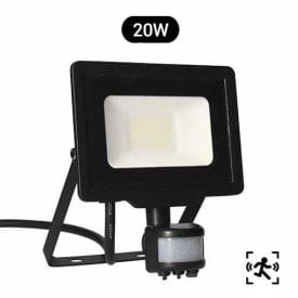 ARLUX Projecteur extérieur LED Kali extra plat précâblé à détection 230V 20W 1700lm 4000K noir - 200596