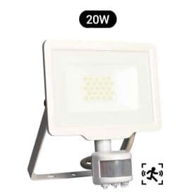 ARLUX Kali Projecteur extérieur LED extra plat précâblé à détection IP44 230V 20W 1700lm 4000K blanc - 200597