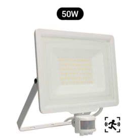 ARLUX Kali Projecteur extérieur LED extra plat précâblé à détection 230V 50W 4250lm 4000K blanc - 200601