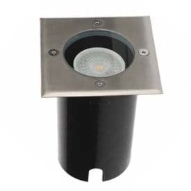 ARLUX Spot LED extérieur encastré de sol carré Tulip 230V 5W 380lm 3000K IP67 inox - 500174