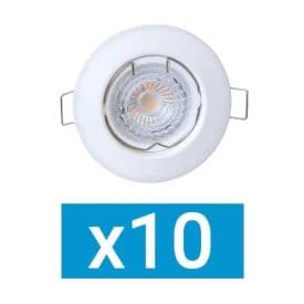 ARLUX Lot de 10 spots LED encastrables 85mm
