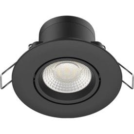 ARLUX Spot LED BBC encastrable et orientable 230V 5W 600lm 3CCT 86mm noir - 950109