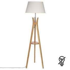 ATMOSPHERA Lampe sur pied E27 KALO 230V hauteur 156cm bois naturel - 135451