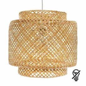 ATMOSPHERA Suspension bambou E27 LIBY 230V diametre 40cm bois naturel - 167670