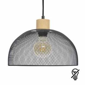 ATMOSPHERA Suspension E27 SAM 230V diametre 30cm noir - 168218