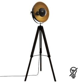 ATMOSPHERA Lampe sur pied E27 LAHTI 230V diametre 51cm noir - 168233