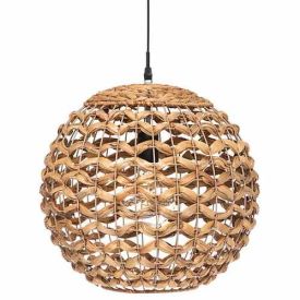 ATMOSPHERA Suspension E27 SAND 230V diametre 38cm bois naturel - 173216