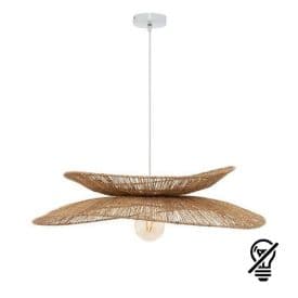 ATMOSPHERA Suspension E27 ALARA 230V diametre 69,5cm bois naturel - 202681