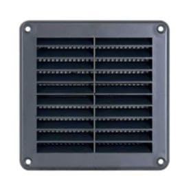 AUTOGYRE Grille d'aération PVC à visser 125x125mm avec moustiquaire anthracite - 913147