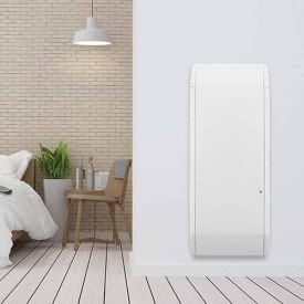 CHAUFELEC Antares Radiateur connecté à inertie fonte vertical blanc 1000W - BJN3183TCFS