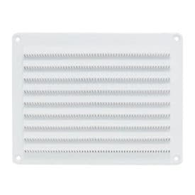 DMO Grille PVC extérieure en applique à visser 150x200mm blanc - 010609