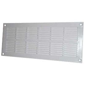 DMO S Grille aération PVC rectangulaire plate menuiserie à visser 337x131mm