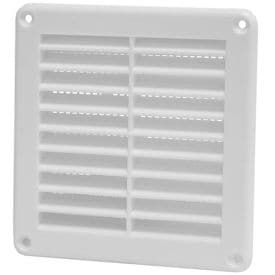 DMO S Grille PVC encastrable carrée à moustiquaire 125x125 blanc